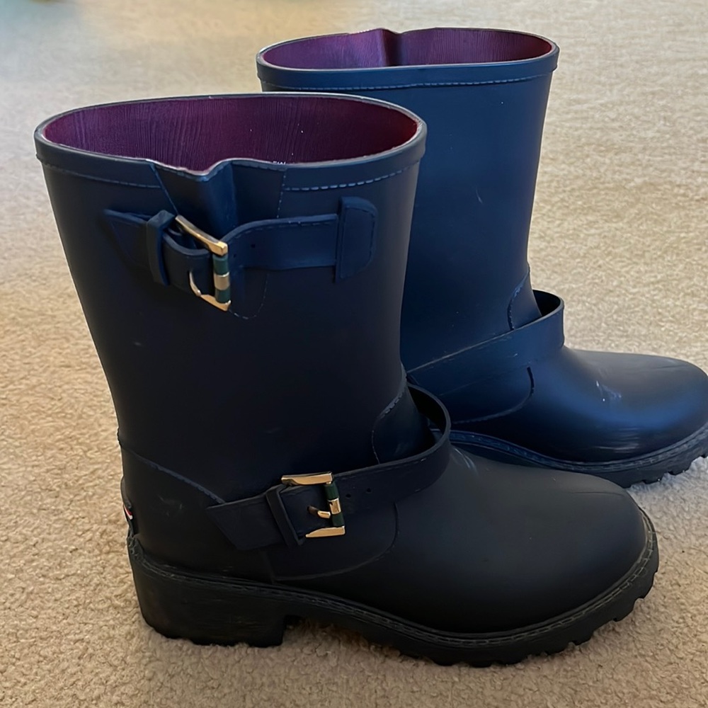 Tommy Hilfiger mid calf rain boots